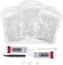 Transparent Flatback Resin Rhinestones with Glue - 3mm, 4mm, 5mm